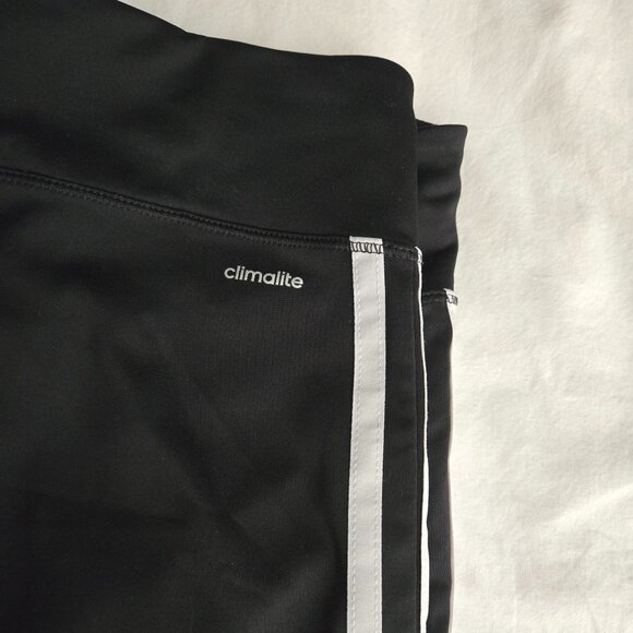 ADIDAS WOMEN'S DESIGN 2 MOVE CLIMALITE 3-STRIPES LEGGING SIZE M USED BLACK/WHITE - Picture 6 of 7